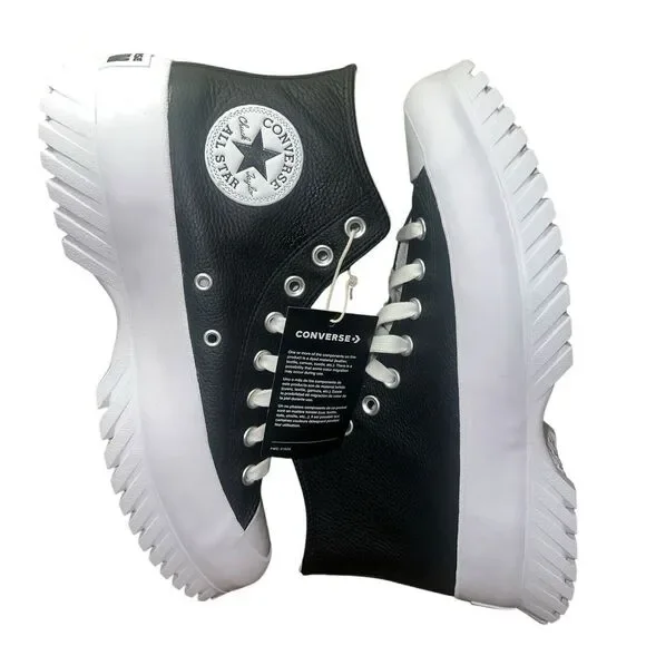 Converse Chuck Taylor All Star Lugged 2.0 Premium Leather Shoes Women’s 10.5 - Picture 1 of 6